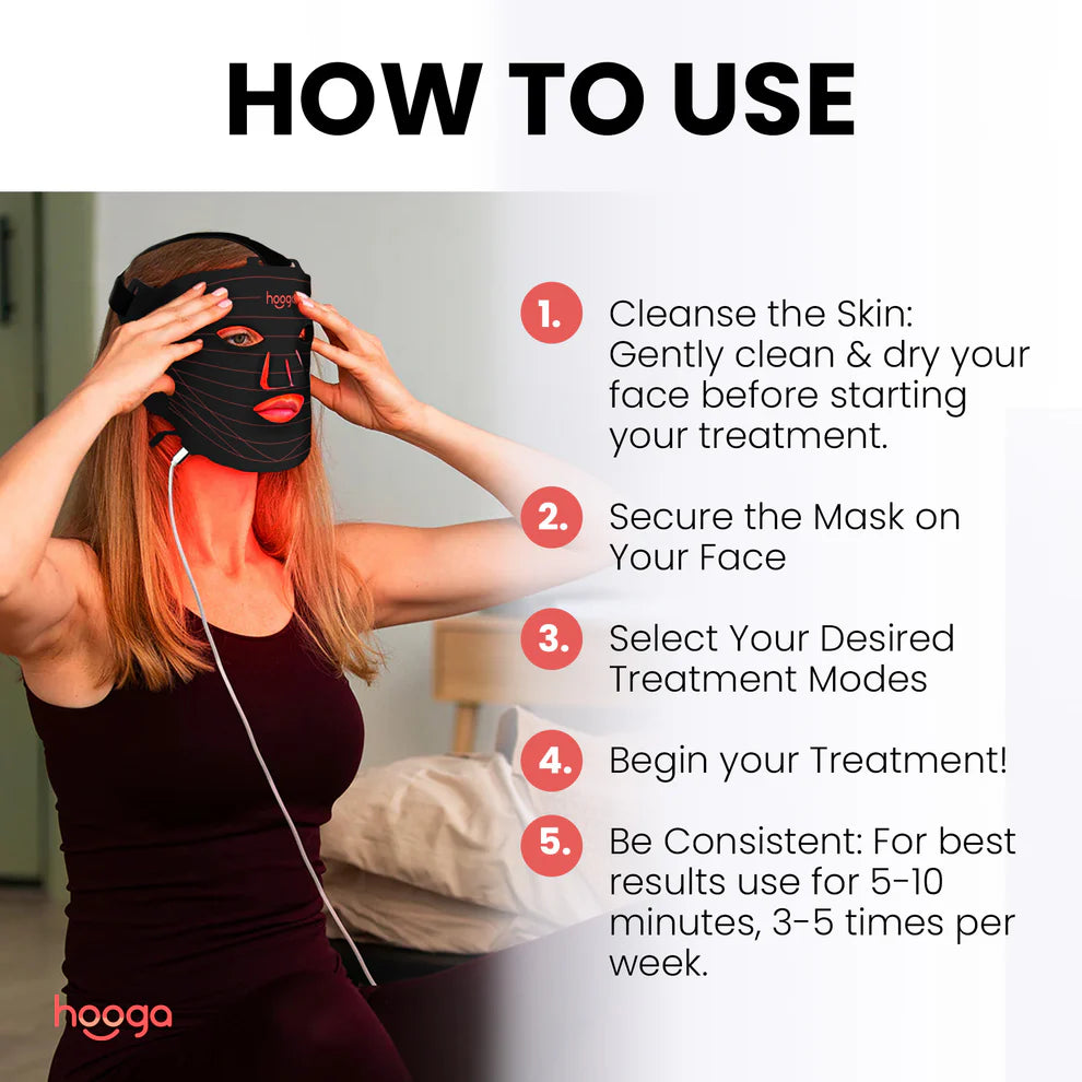 Red Light Therapy Face & Neck Mask